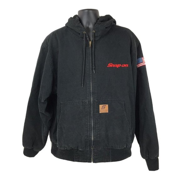 snap on workwear jacket